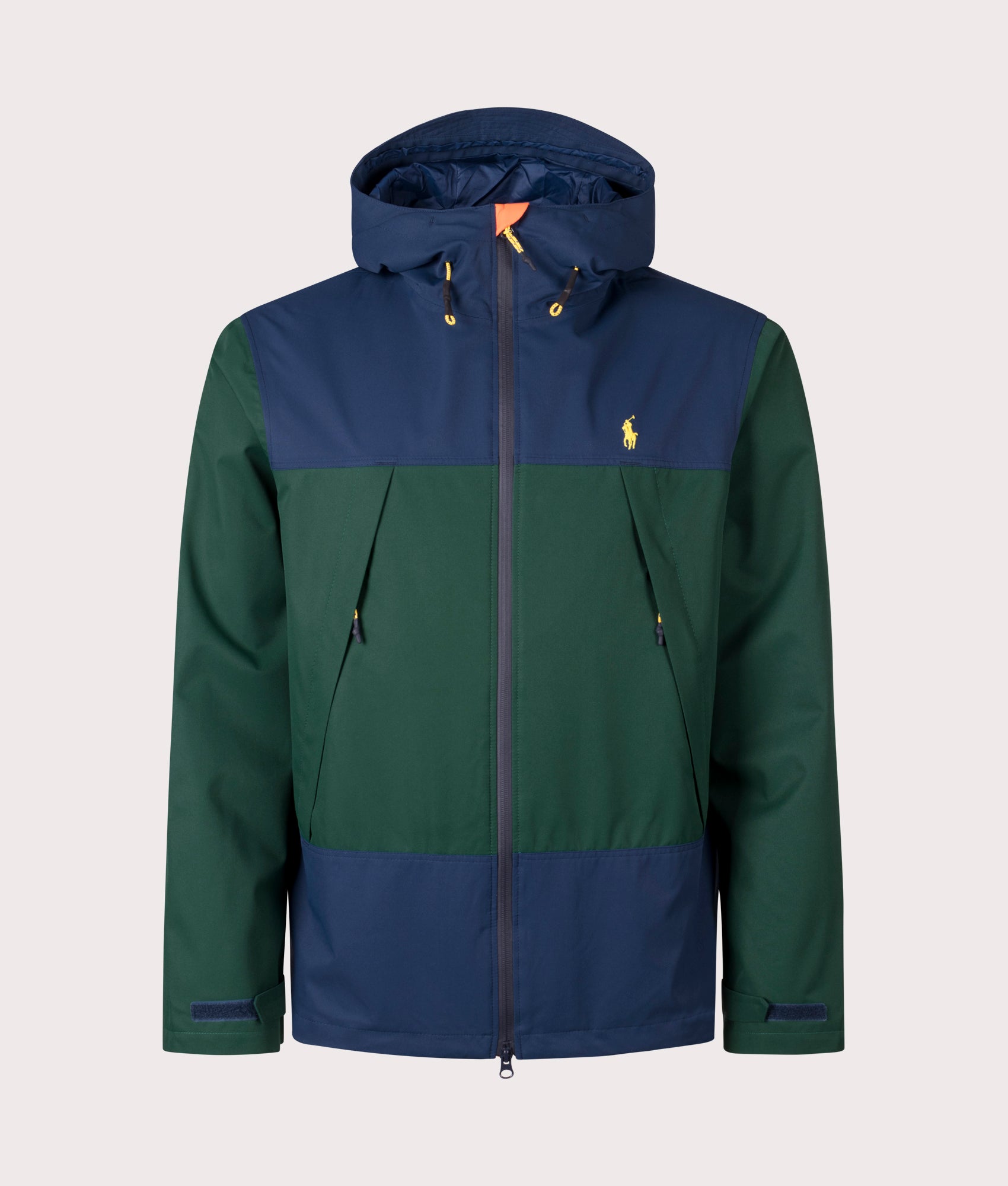 Eastyland Lined Bomber Jacket in Moss Agate by Polo Ralph Lauren. EQVVS Front Angle Shot.