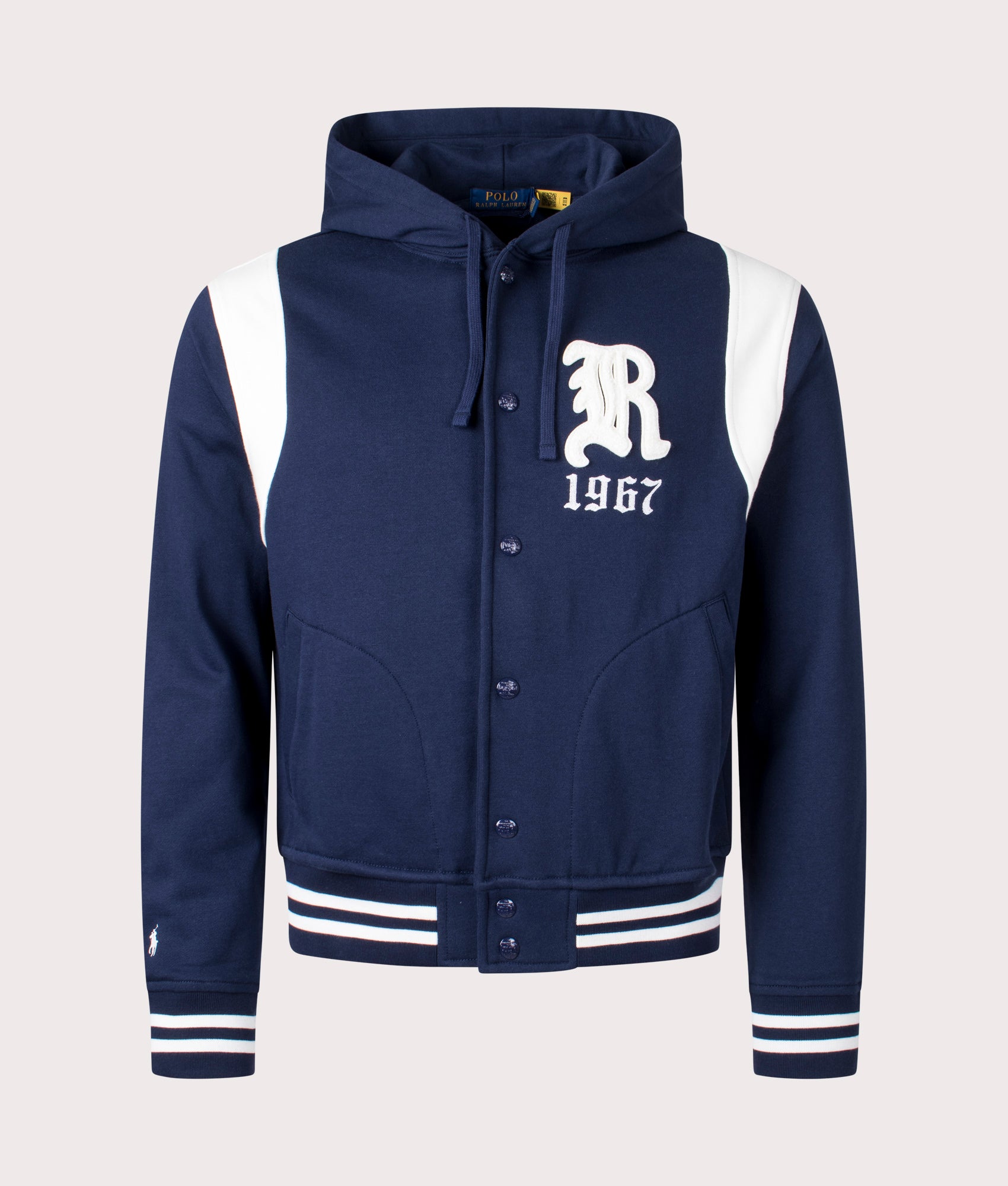Hooded-Baseball-Sweatshirt-001-Crusie-Navy/Clubhouse-Cream-Polo-Ralph-Lauren-EQVVS-Front-Image