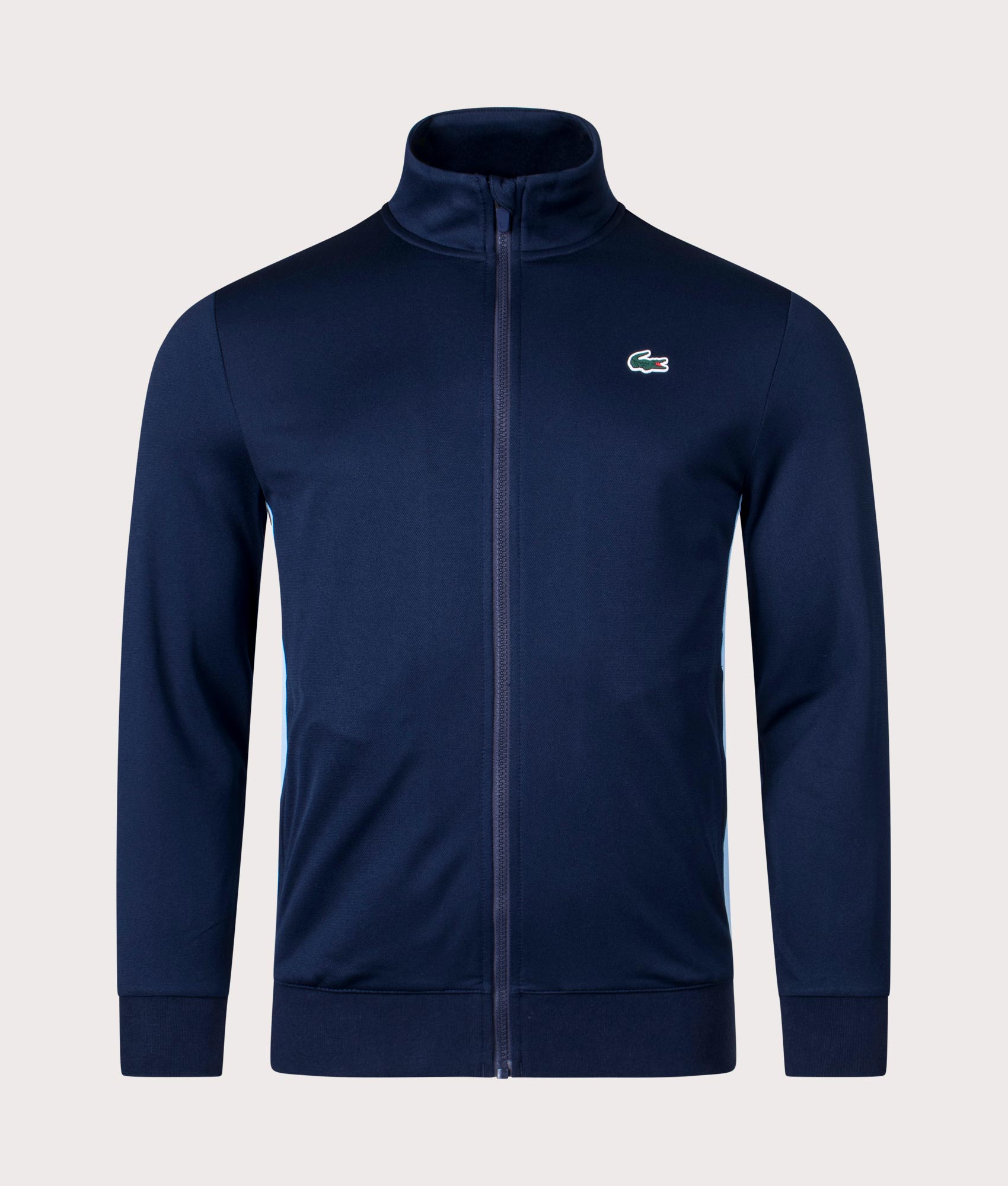 トップス 90s evis zip up trainer/sweat navy Lacoste Zip-up sweatshirt - navy blue/dark blue - Zalando.co.uk