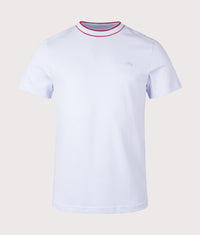 Stretch Piqué Stripe Collar T-shirt: J2G Phoenix Blue 