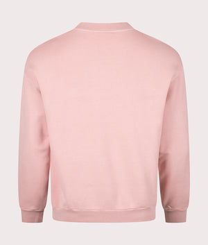 Logo Sweatshirt in Eco Pink by Lacoste. EQVVS Back Angle Shot.