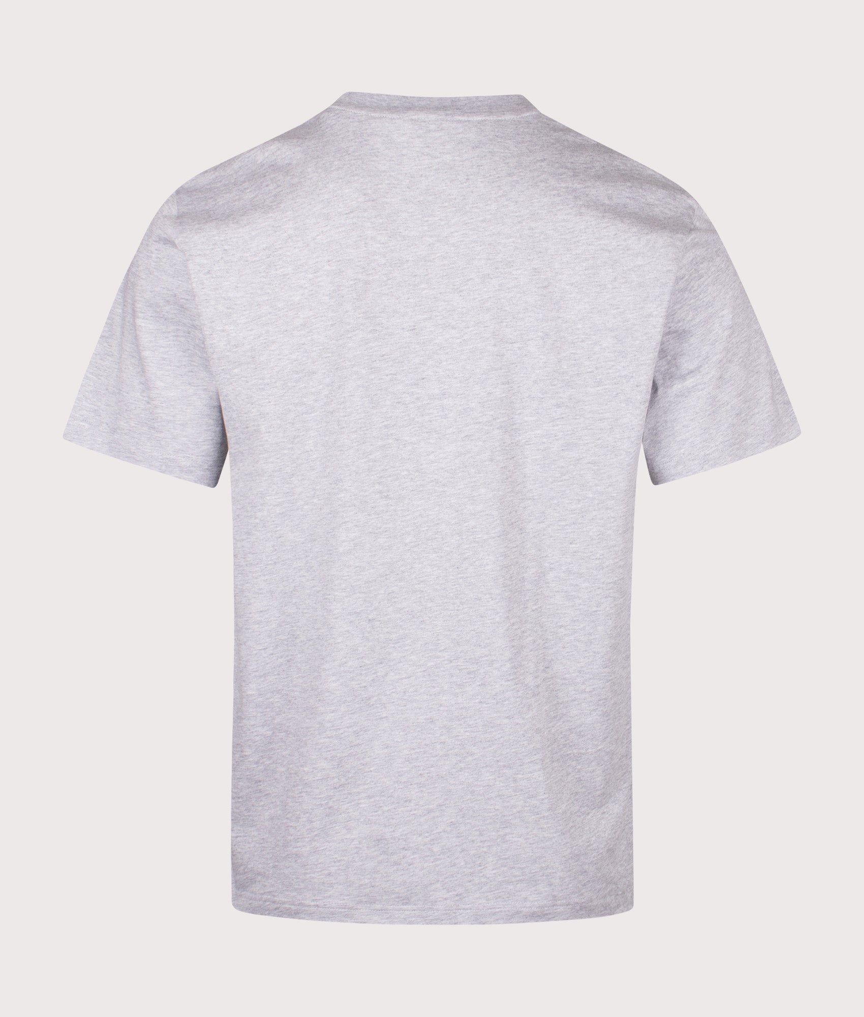 Cotton T-Shirt in Silver Chine | 100% Cotton | Lacoste | EQVVS | Back shot 
