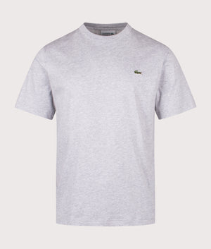 Cotton T-Shirt in Silver Chine | 100% Cotton | Lacoste | EQVVS | Front shot 