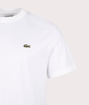 Cotton T-Shirt in White. 100% Cotton | PS Paul Smith | Shot at EQVVS | Front detail shot 