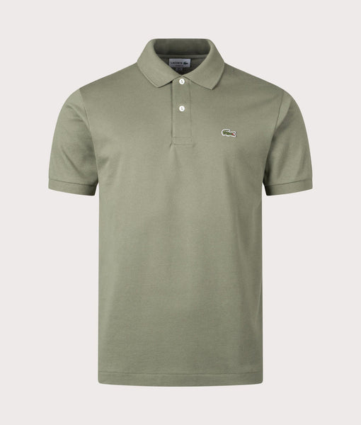 Classic Fit Croc Logo Polo Shirt Khaki | Lacoste | EQVVS