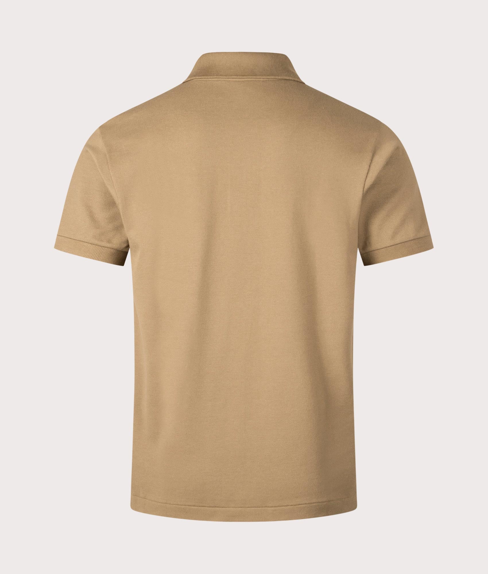 Croc Logo Polo Shirt in Cookie by Lacoste. EQVVS Shot.