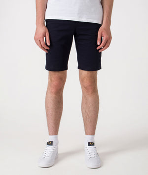 Slim Fit Bermuda Shorts. Shot by EQVVS. Front shot.