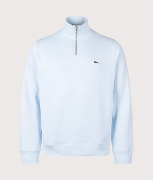Quarter Zip Croc Logo Sweatshirt. Shot by EQVVS. Front shot.
