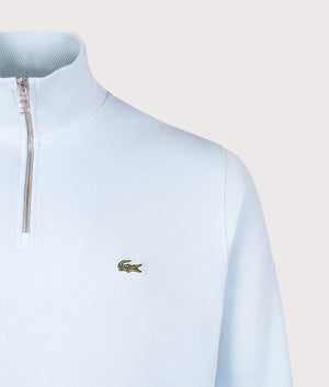 Quarter Zip Croc Logo Sweatshirt. Shot by EQVVS. Detail shot.