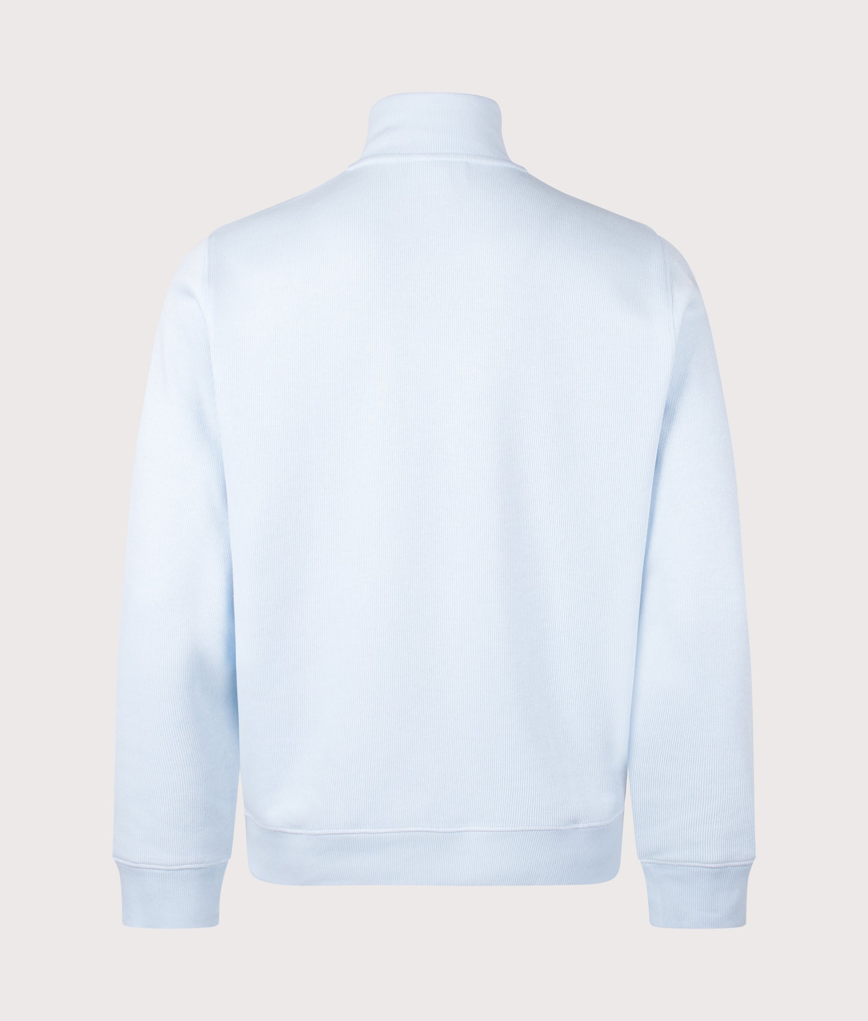Quarter Zip Croc Logo Sweatshirt. Shot by EQVVS. Back shot.