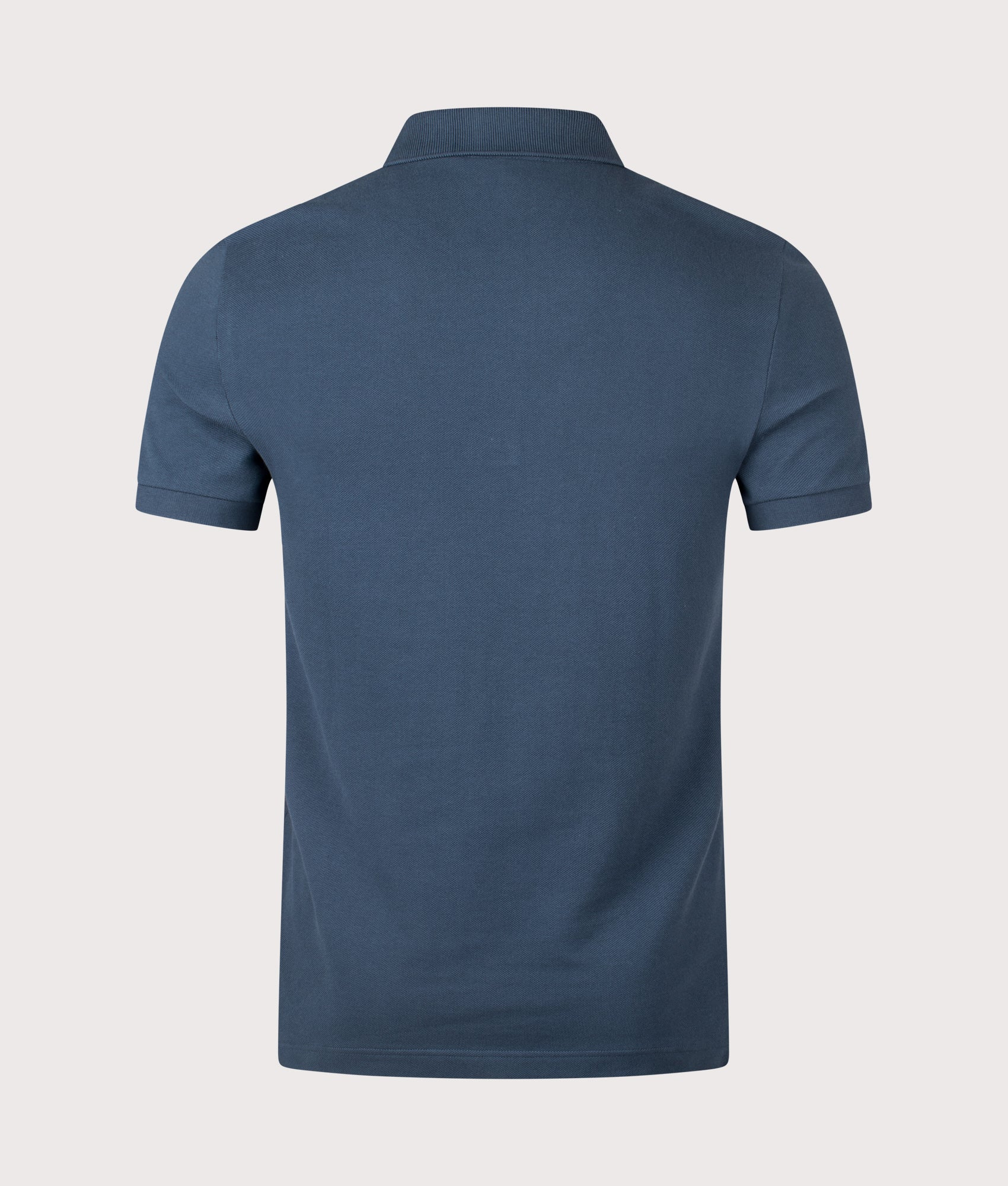 Slim Fit L1212 Pique Polo Shirt. Shot by EQVVS. Back shot.