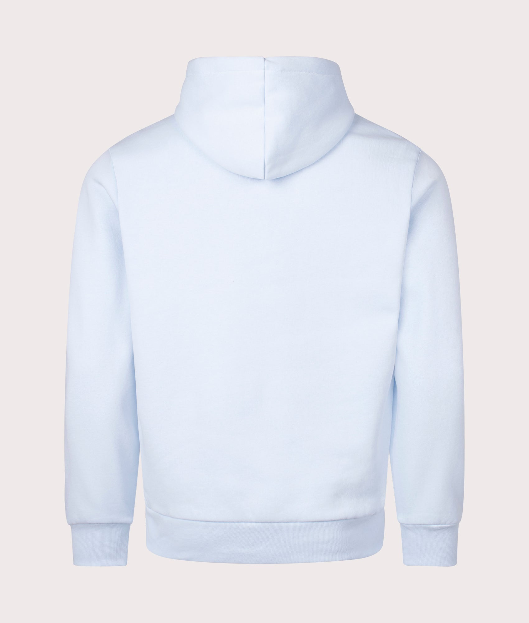 Lacoste Relaxed Fit Brushed Fleece Hoodie in Rill. Shot at EQVVS. Back Shot