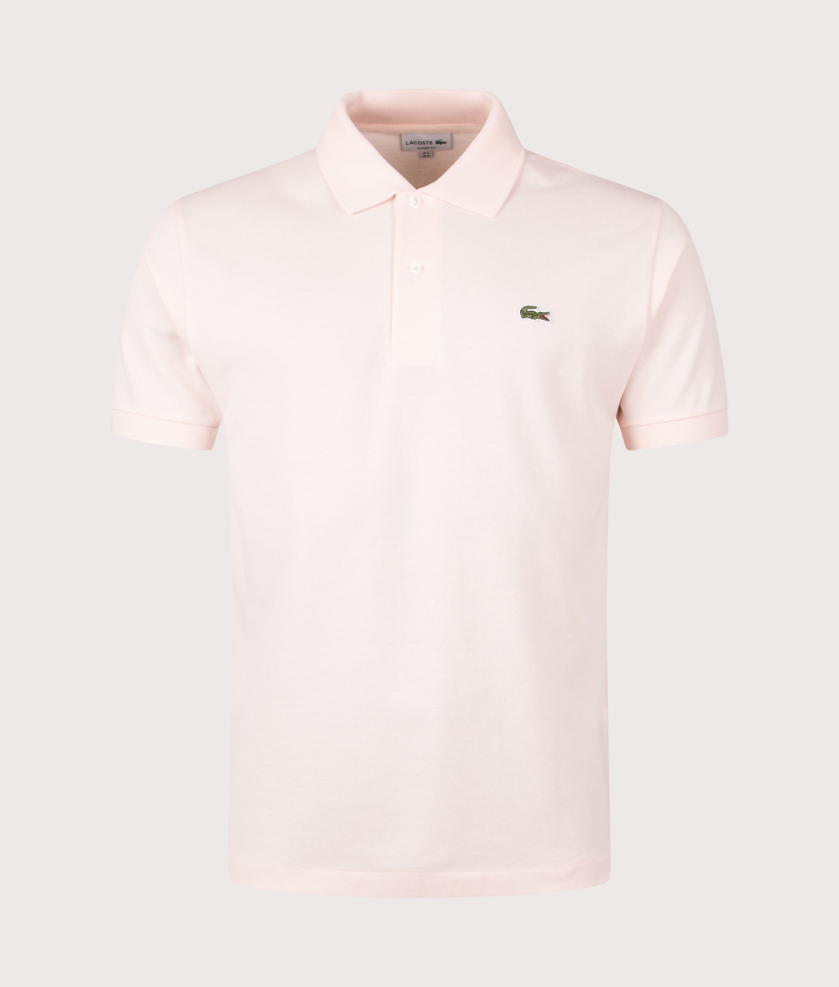 L1212 Croc Logo Polo Shirt. Shot by EQVVS. Front shot.