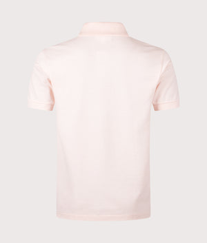 L1212 Croc Logo Polo Shirt. Shot by EQVVS. Back shot.