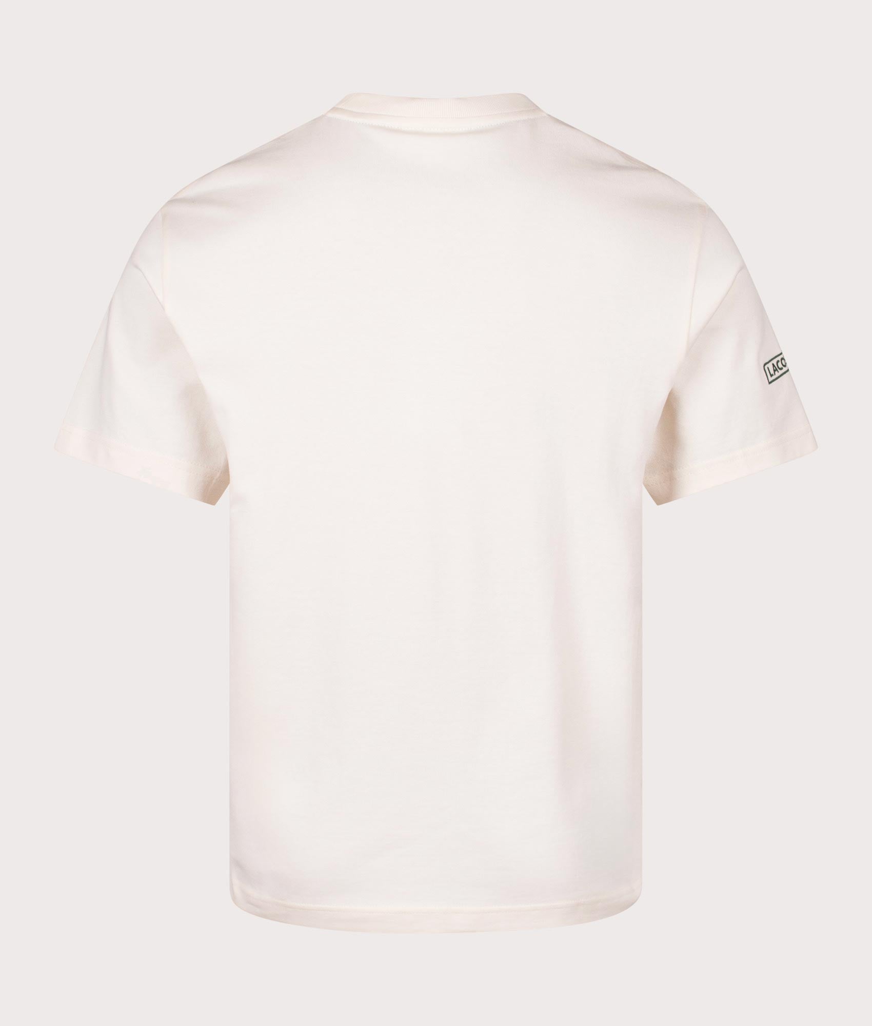 Lacoste Heavy Jersey Mesh Band T-shirt in Lapland. Shot at EQVVS. Back Shot