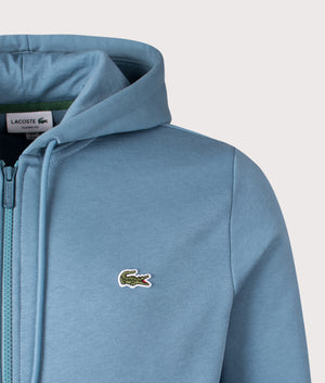 Zip Through Logo Hoodie. Shot by EQVVS. Detail shot.