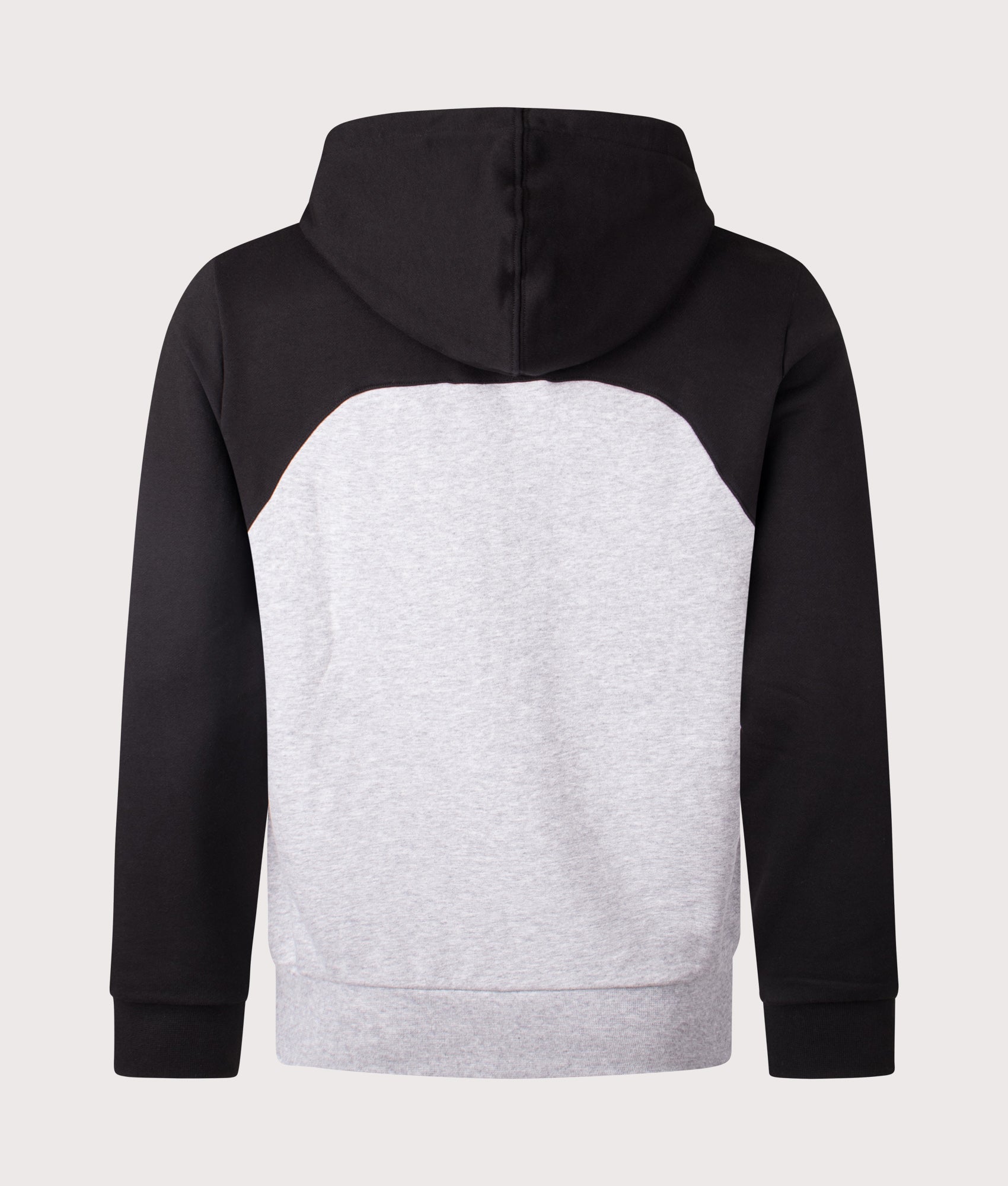 Colour Block Zip Through Hoodie. Shot by EQVVS. Back shot.