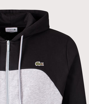 Colour Block Zip Through Hoodie. Shot by EQVVS. Detail shot.