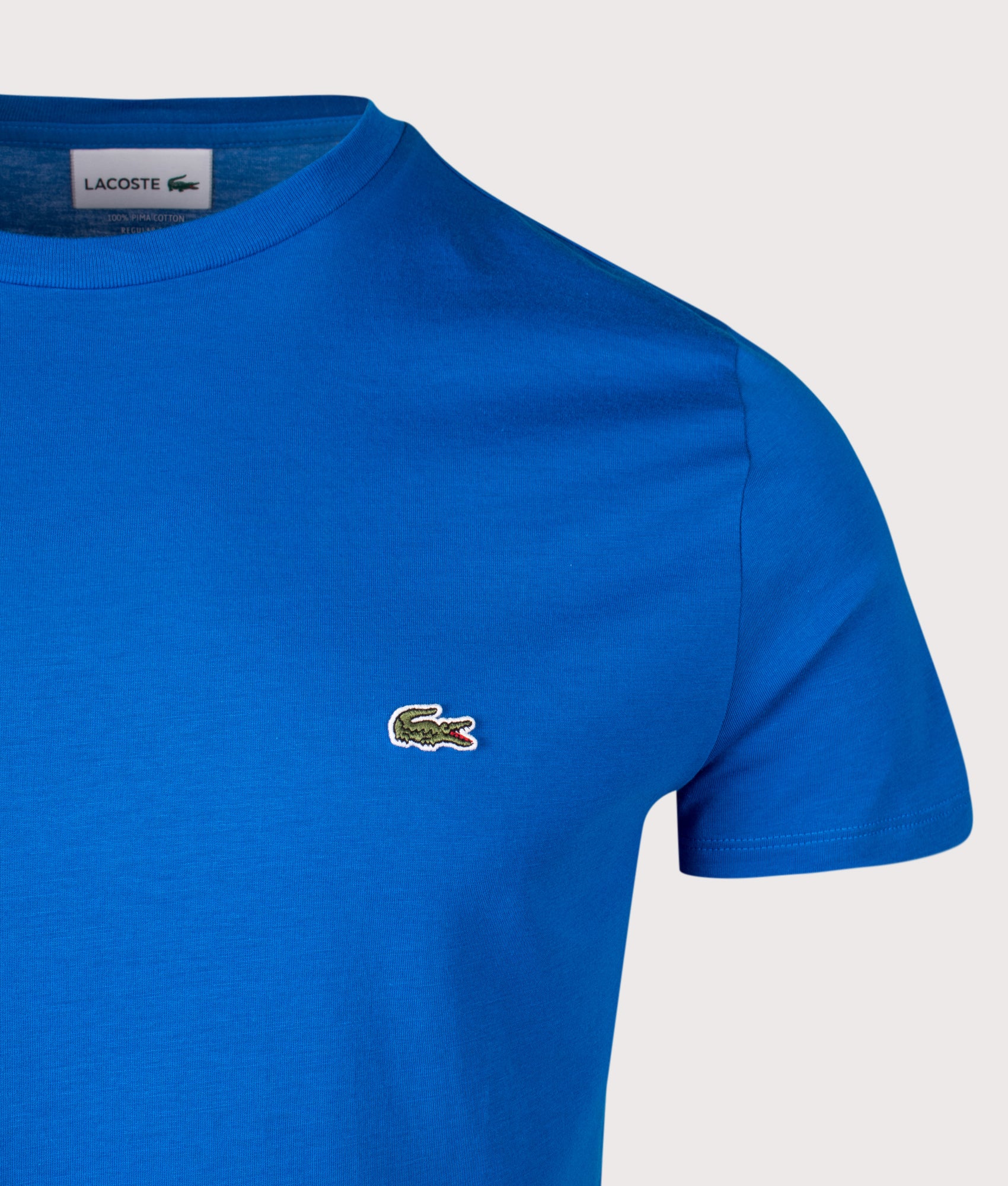 Pima Cotton Croc Logo T-Shirt. Shot by EQVVS. Detail shot.