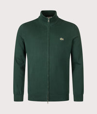 Zip Through High Neck Sweatshirt: YZP Sinople Green 