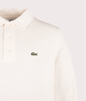 Ribbed Cotton Polo Sweatshirt in Lapland. 100% Cotton  | PS Paul Smith | Shot at EQVVS | Front detail shot 