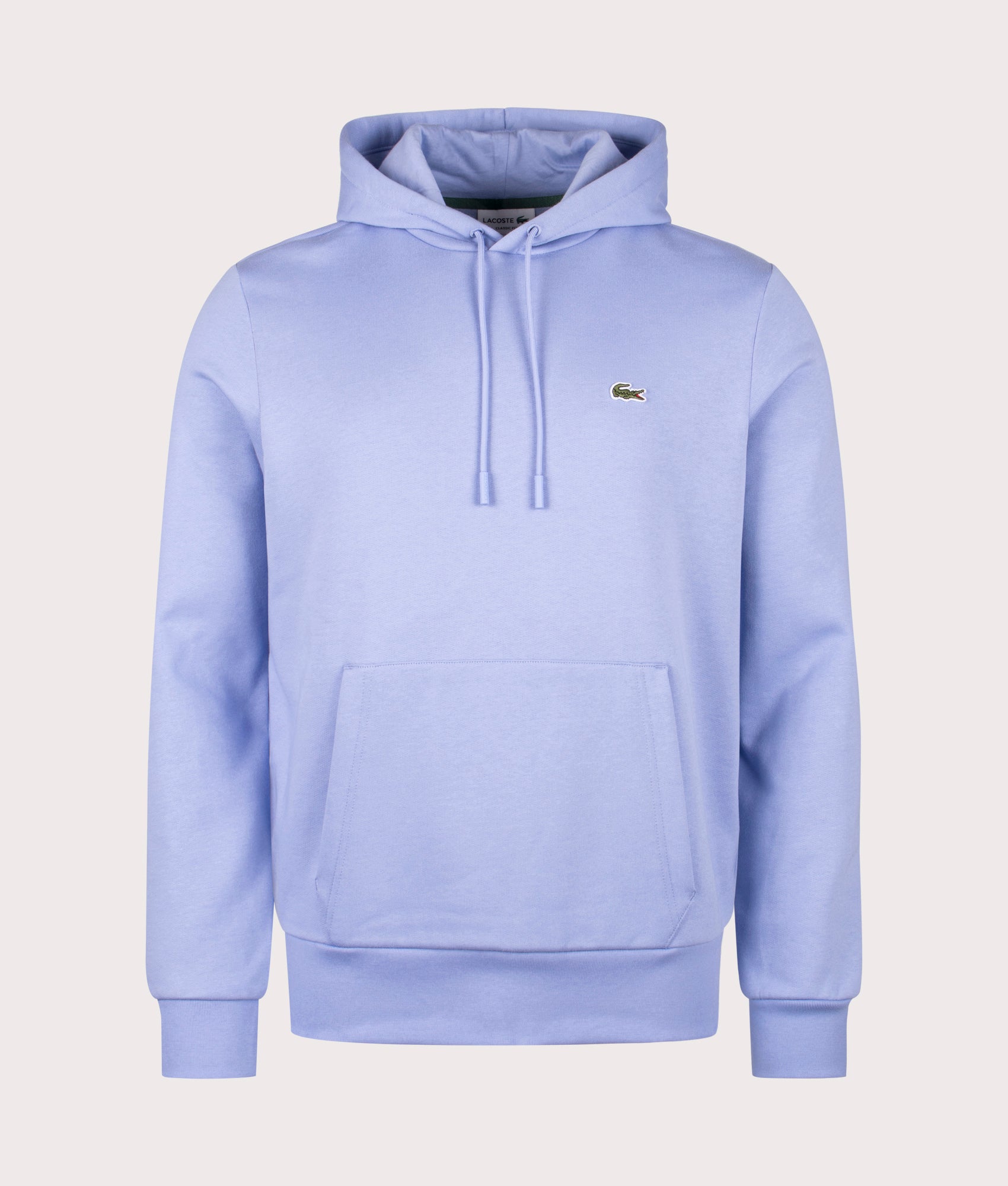 Relaxed Fit Brushed Fleece Hoodie in Delphinium. Cotton-blend | PS Paul Smith | Shot at EQVVS | Front shot 