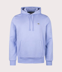 Relaxed Fit Brushed Fleece Hoodie: 5QD Delphinium 
