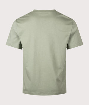 Cotton T-Shirt by Lacoste in Thyme. Shot by EWQVVS. Back shot 