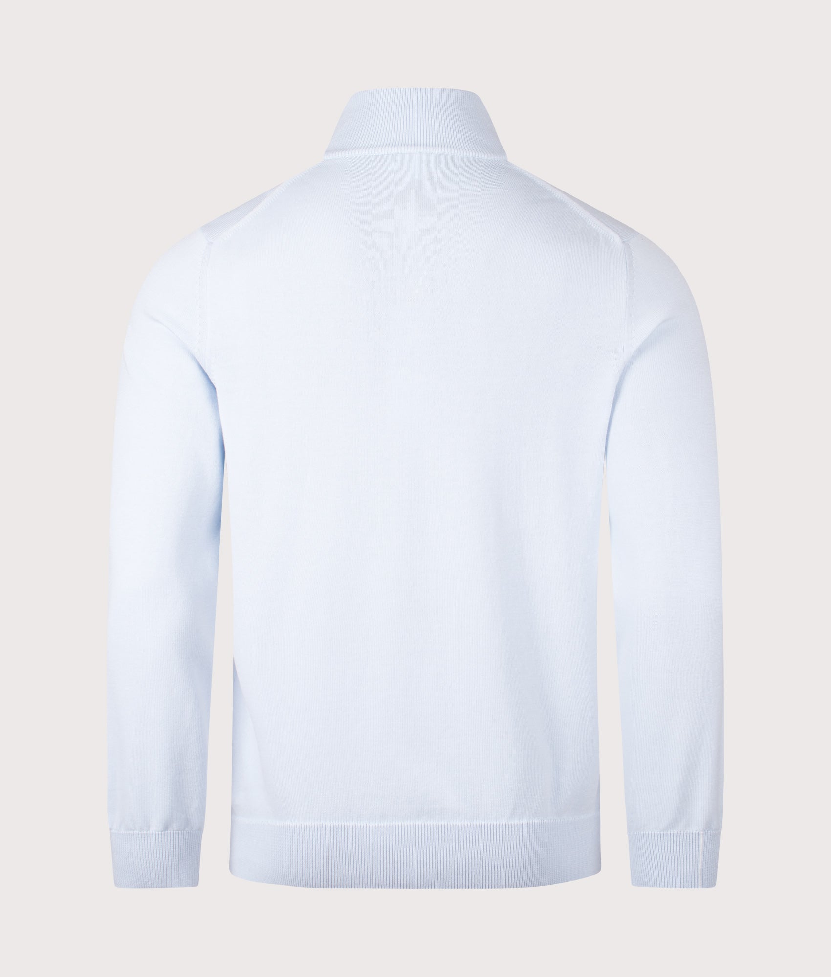 Quarter Zip Neck Sweatshirt in T01 Ril . | 100% Cotton | Lacoste | Shot at EQVVS | Back shot 