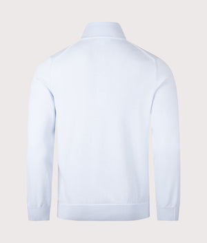 Quarter Zip Neck Sweatshirt in T01 Ril . | 100% Cotton | Lacoste | Shot at EQVVS | Back shot 