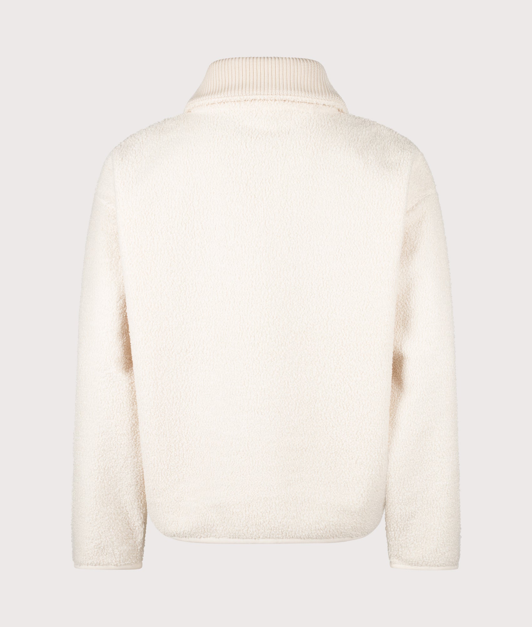 Relaxed Fit Quarter Zip Neck Polar Fleece Sweatshirt in Lapland | Lacoste | EQVVS | Back shot 