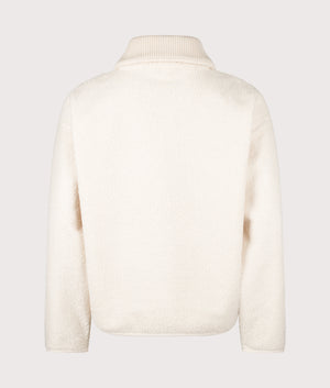 Relaxed Fit Quarter Zip Neck Polar Fleece Sweatshirt in Lapland | Lacoste | EQVVS | Back shot 