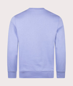 Relaced Fit Brushed Cotton Sweatshirt in Delphinium. Cotton-blend | PS Paul Smith | Shot at EQVVS | Back shot