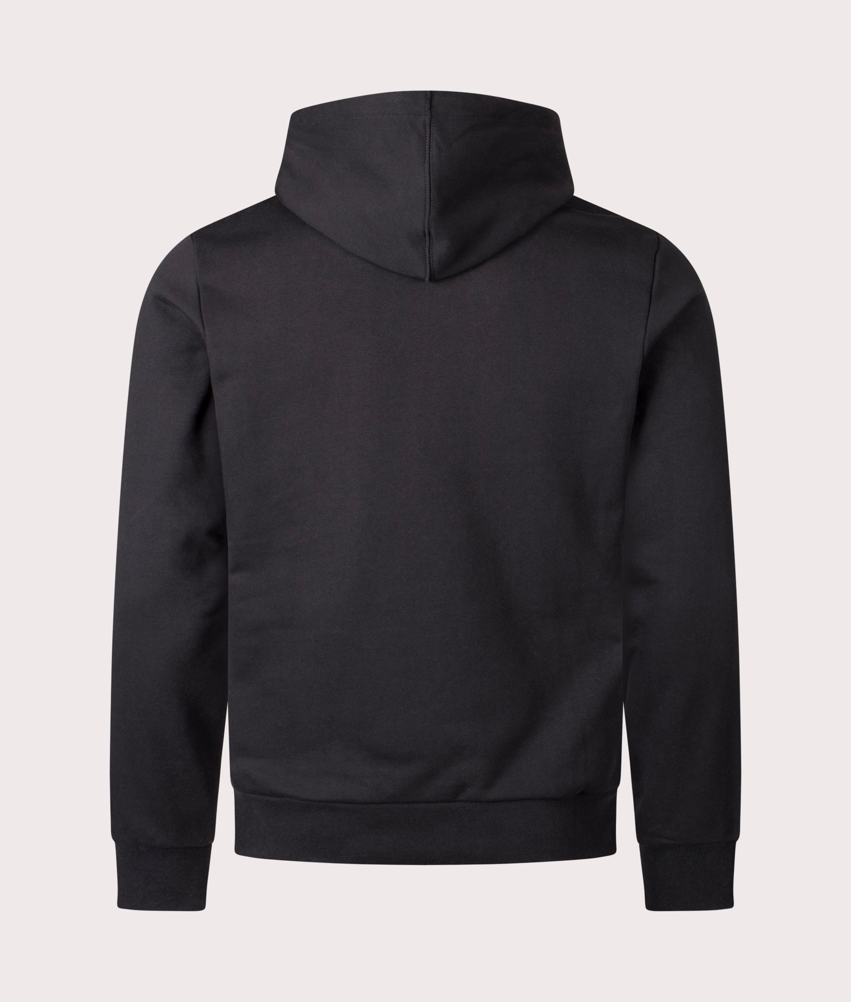 Colourblock Hoodie in Black/Lapland-Sinople. 100% Cotton  | PS Paul Smith | Shot at EQVVS | Back shot 