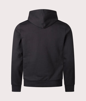Colourblock Hoodie in Black/Lapland-Sinople. 100% Cotton  | PS Paul Smith | Shot at EQVVS | Back shot 