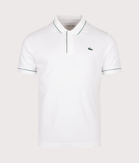 Classic Fit Heat Regulating Mini Piqué Golf Polo Shirt: 001 White 