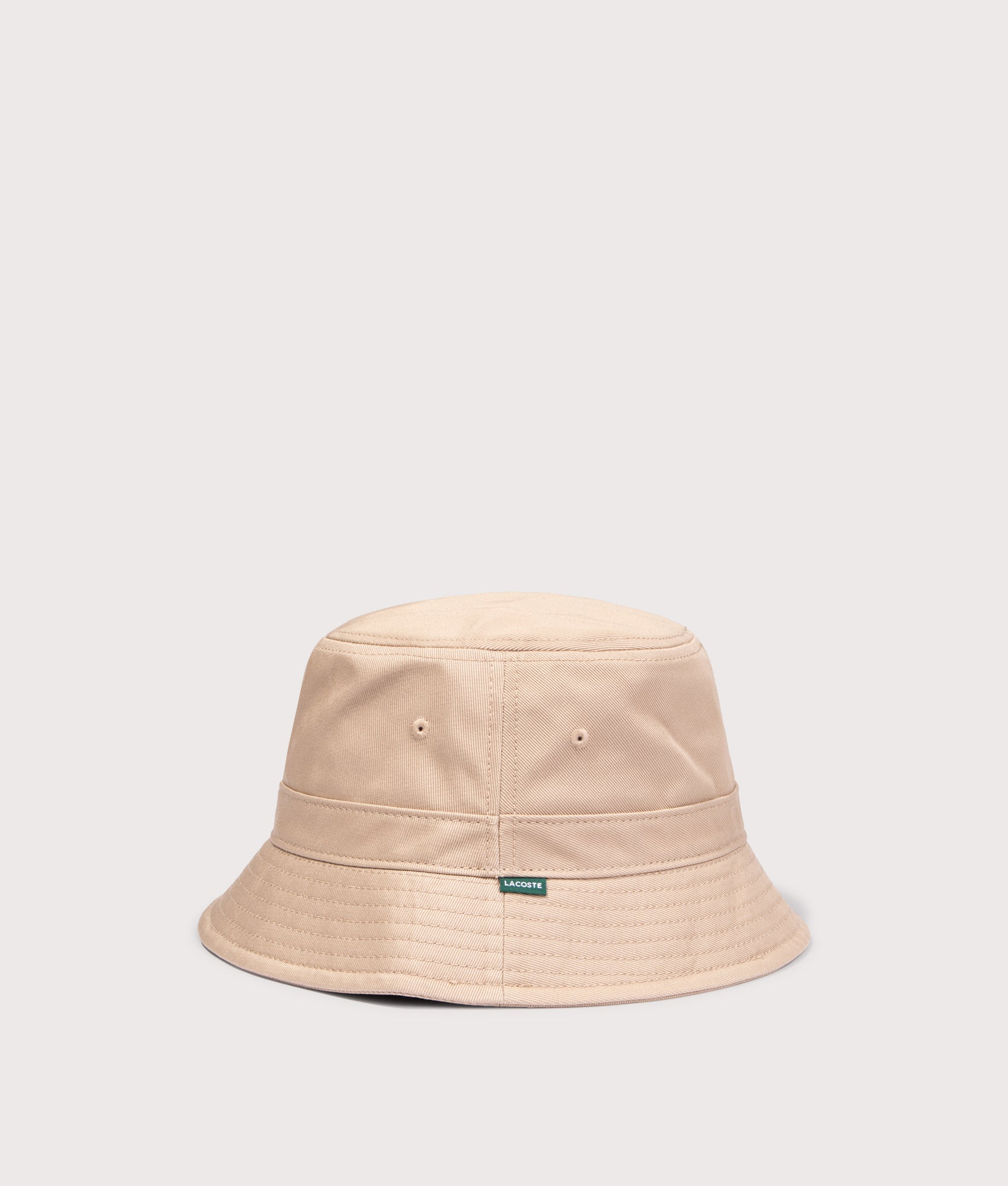 Piqué Bucket Hat in Viennese by Lacoste. Shot by EQVVS. Back shot.