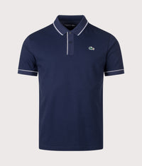 Classic Fit Heat Regulating Mini Piqué Golf Polo Shirt: 166 Midnight Blue 