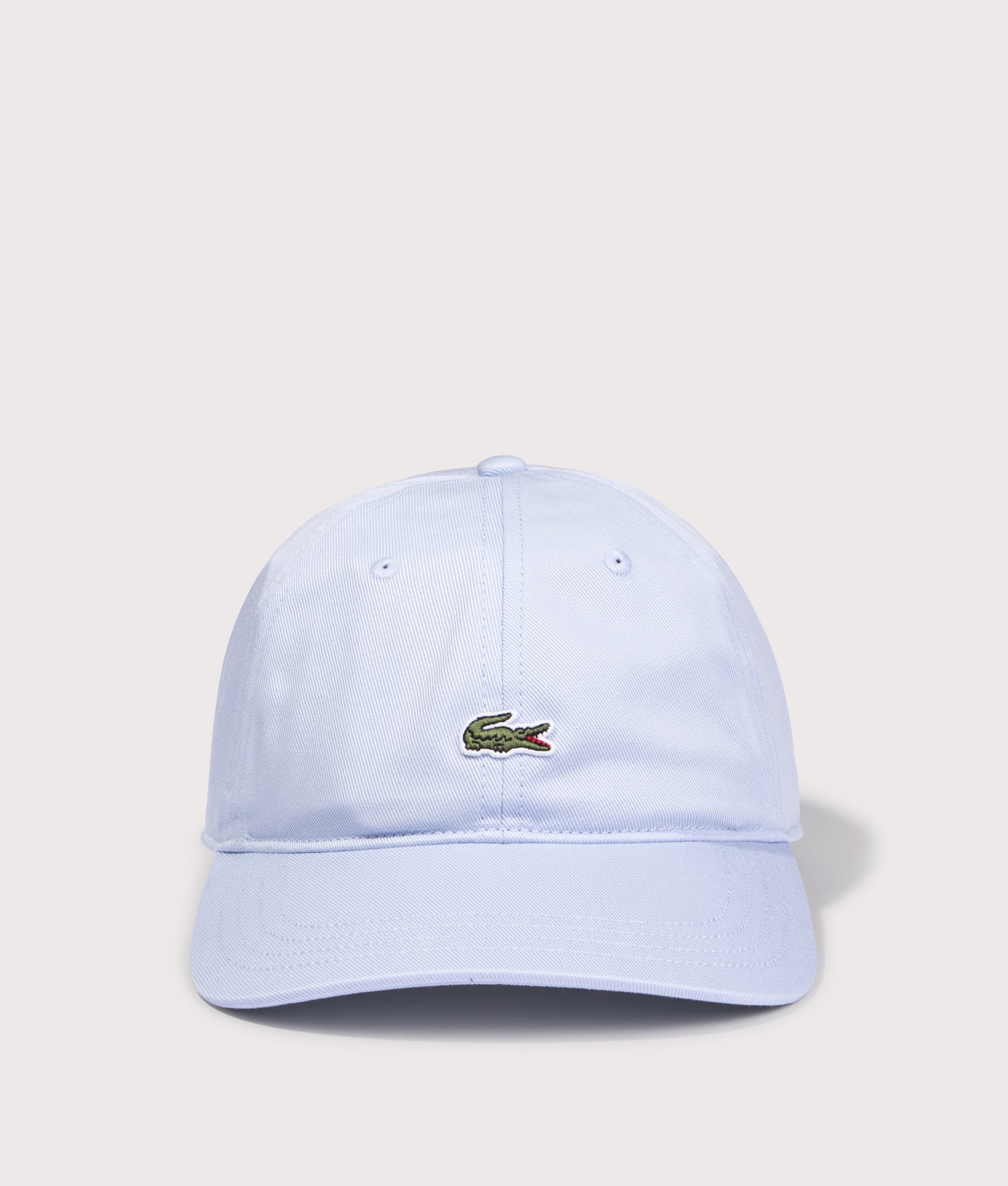 Lacoste Logo cap in Phoenix Blue at EQVVS Menswear. Front shot.