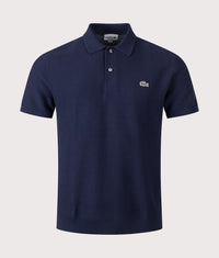 Classic Fit Knitted Polo Shirt: 166 Navy Blue 