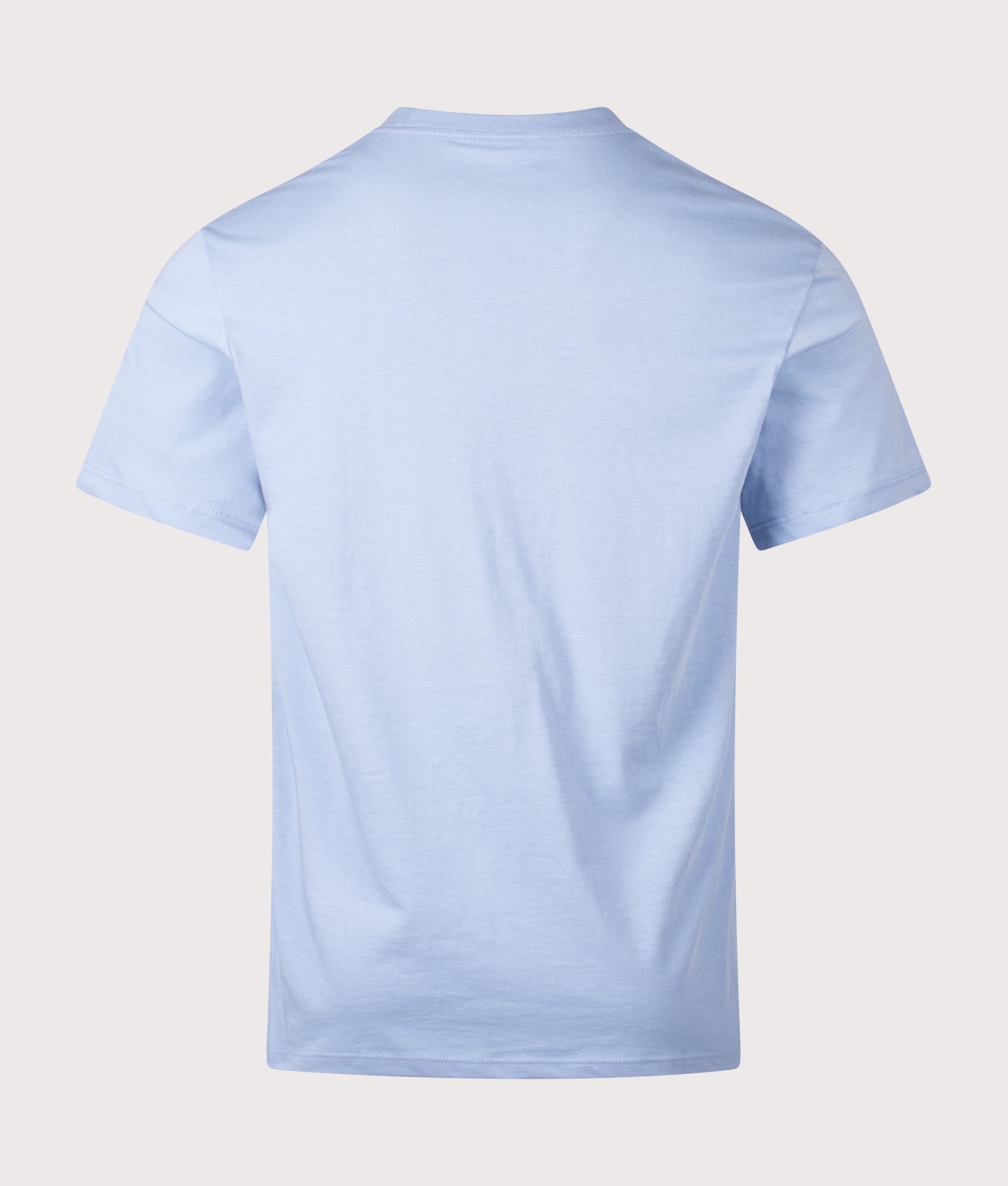 Lacoste Colour Block T-Shirt in Aphylla and Blackbird at EQVVS Menswear. Back shot.