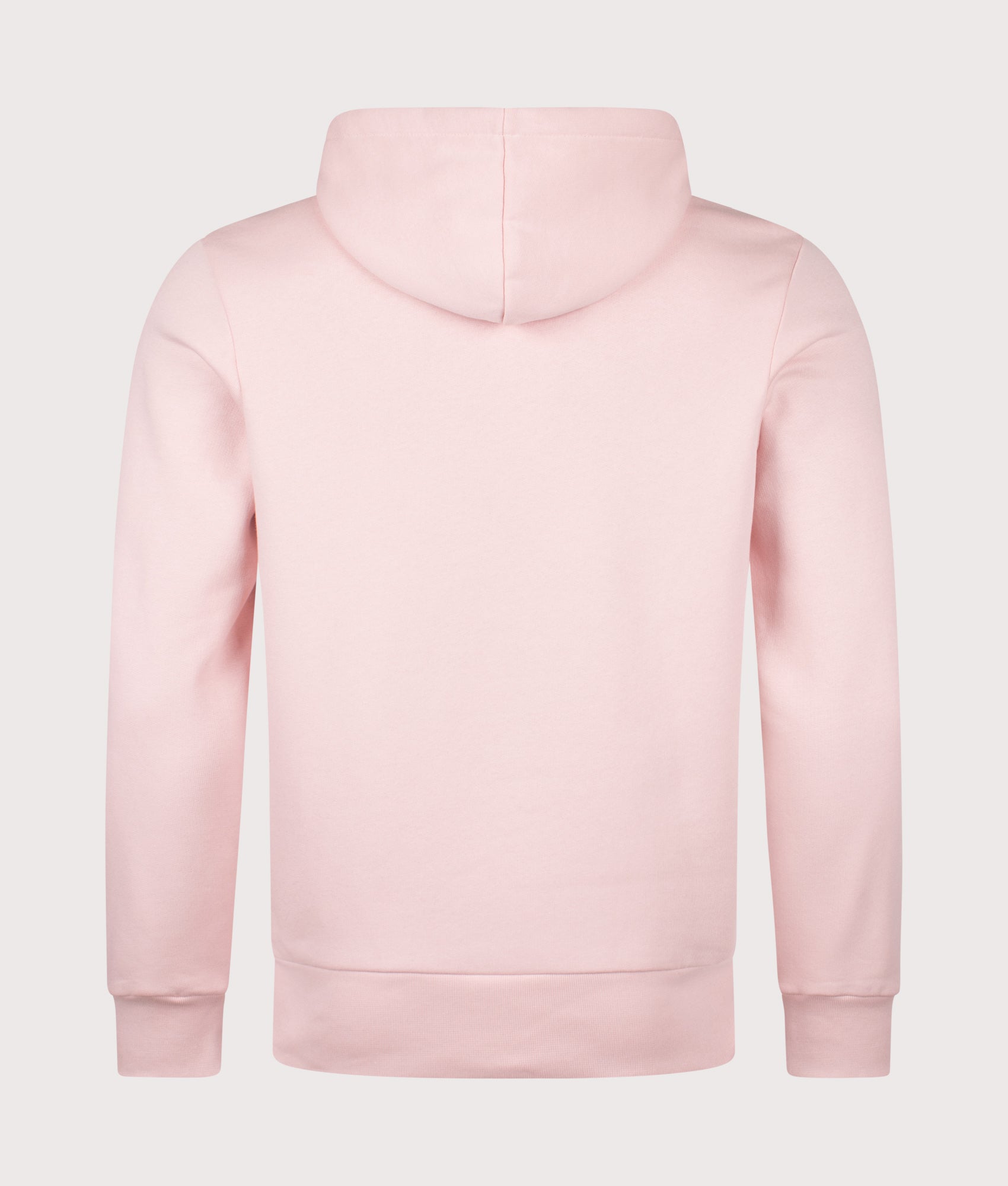 Lacoste Brushed Fleece Hoodie in Nidus at EQVVS Menswear. Back shot.