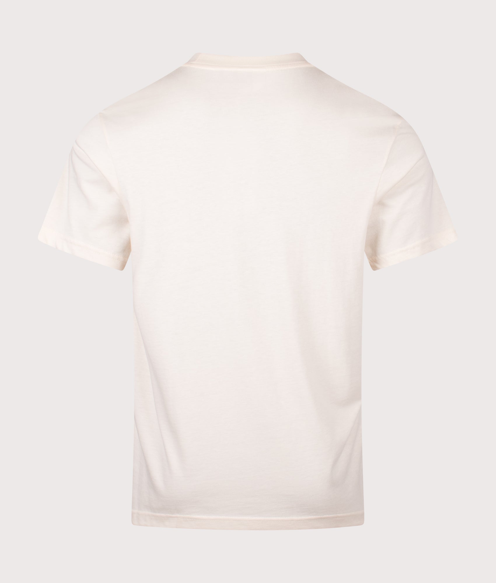 Lacoste Colour Block T-Shirt in Lapland and Lionne at EQVVS Menswear. Back shot.
