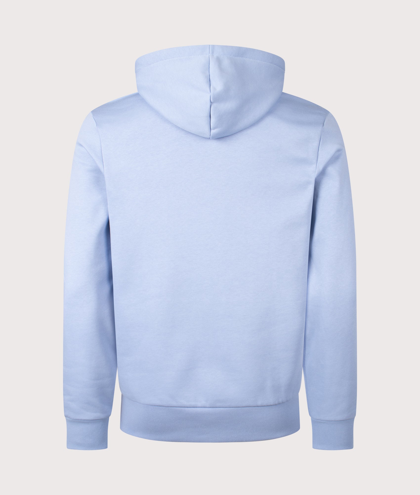 Lacoste Relaxed Fit Brushed Fleece Hoodie in Aphylla at EQVVS Menswear. Back shot.