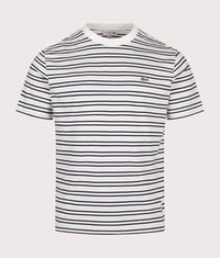 Classic Fit Striped T-Shirt: 7XI Blue 