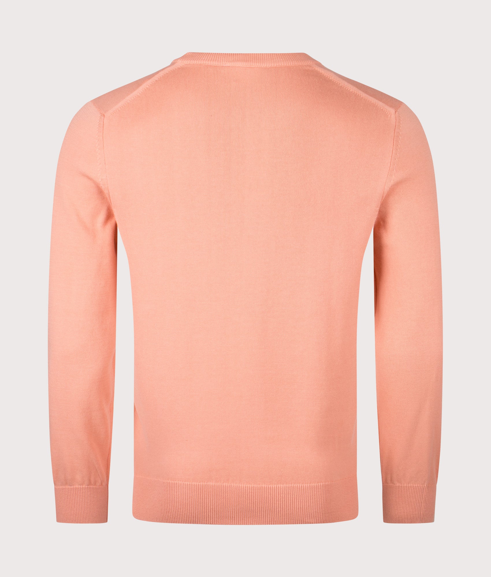 Lacoste Croc Logo Knitted Jumper in Miami at EQVVS Menswear. Back shot.