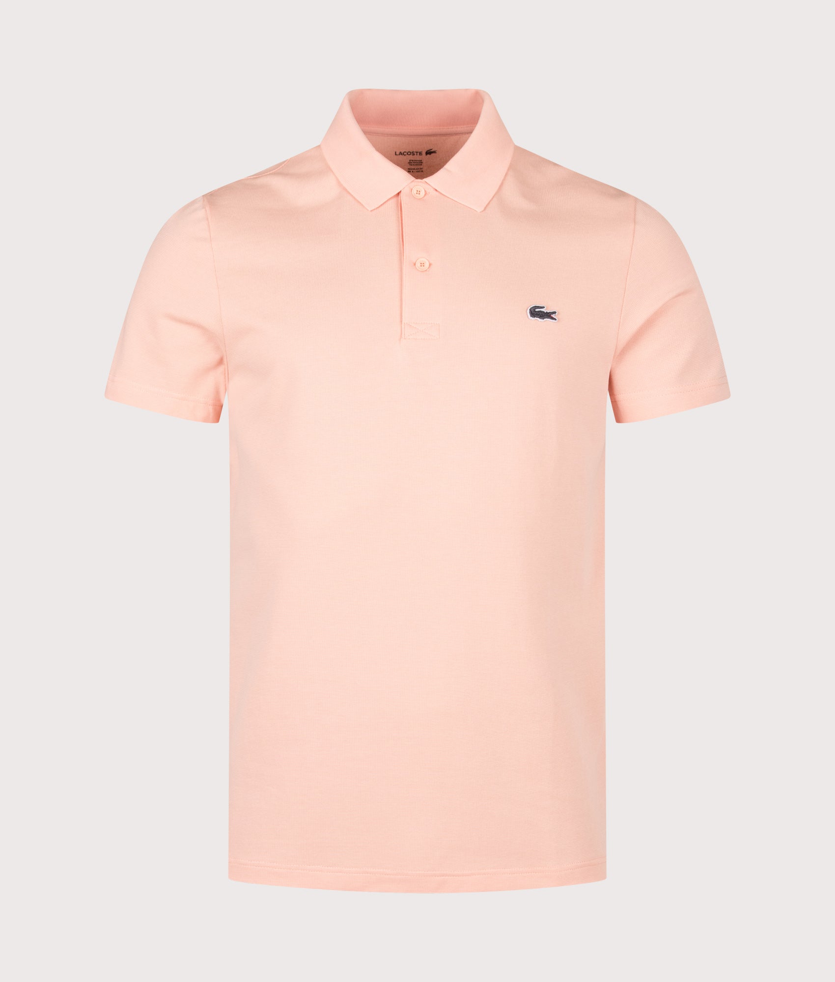 Lacoste Regular Fit Cotton Blend Polo Shirt in Miami at EQVVS Menswear. Front shot.