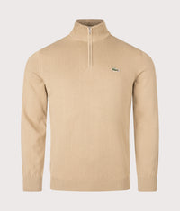 Regular Fit Quarter Zip Knit Jumper: SIX Cookie 
