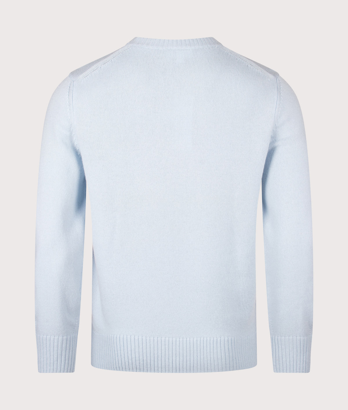 Lacoste Classic Fit Wool Crewneck Jumper in Rill at EQVVS Menswear. Back shot.