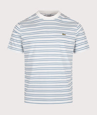 Classic Fit Striped T-Shirt: TZG Aral/Flour 
